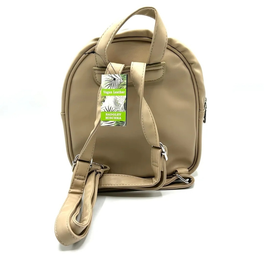 NWT! Badgley Mischkasmall studded backpack - taupe (msrp $99) - Picture 5 of 5